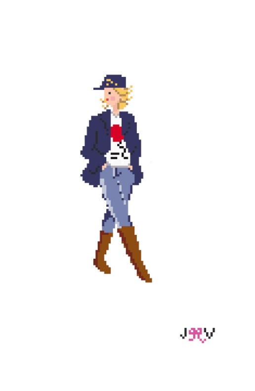 Princess Diana Blazer Needlepoint Canvas | Jennifer Vallez