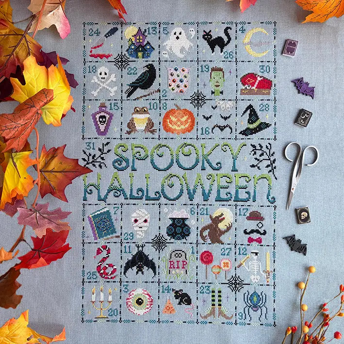 Love Poppet Feeling Spooky Advent Printed Cross Stitch Pattern