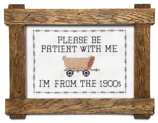Subversive Cross Stitch - Please Be Patient With Me - Pisgah Needleworks