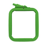 Nurge - Nurge Square Plastic Hoops 110mm  X 95MM (4.3" 3.75"): Green / 110 x 95mm ( 4.3" x 3.75" ) - Pisgah Needleworks