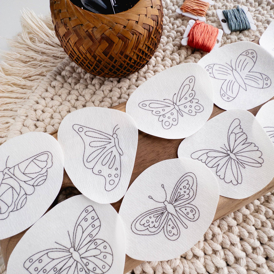 Olmsted Needlework Co. - Butterfly Stick and Stitch Embroidery Patterns - Pisgah Needleworks