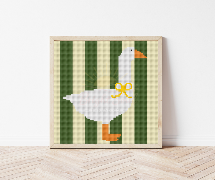 Bright Soul Thread Co. Goose Counted Cross Stitch Kit Medium | Complete Beginner Cross Stitch Kit