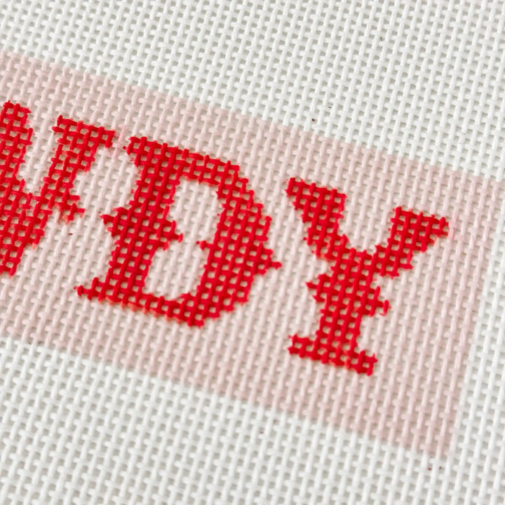 Cotswold Co Designs - Hand-Painted “Howdy” Bookmark Needlepoint Canvas | 2” x 7”  - Pisgah Needleworks