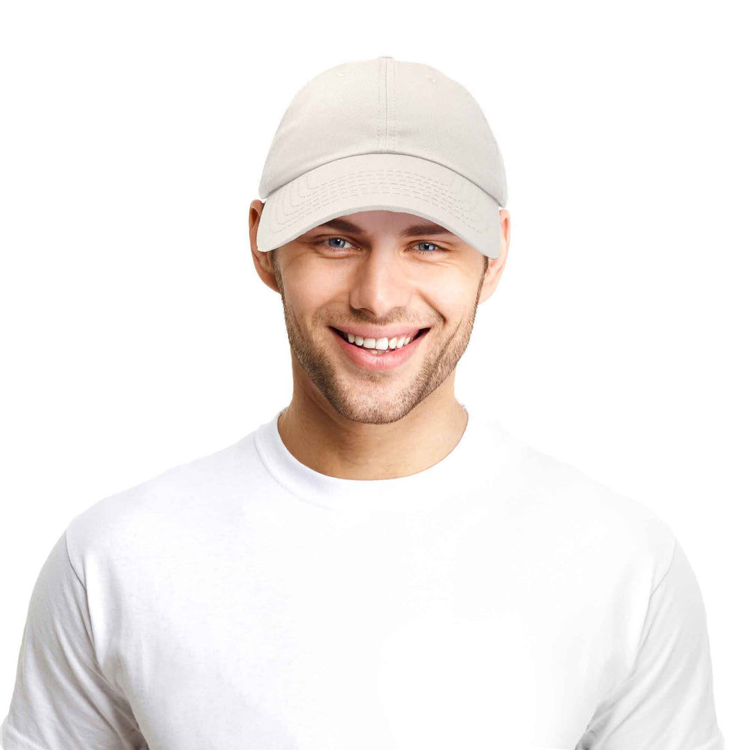 Dalix - DALIX Unisex Unstructured Cotton Cap Adjustable Plain Hat: Gold - Pisgah Needleworks