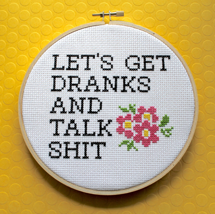 Spot Colors - Let’s Get Dranks Cross Stitch Kit