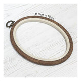 Nurge - 11.5 x 15cm (4.5 x 6") Nurge Flexi Hoops Oval: Sand - Pisgah Needleworks
