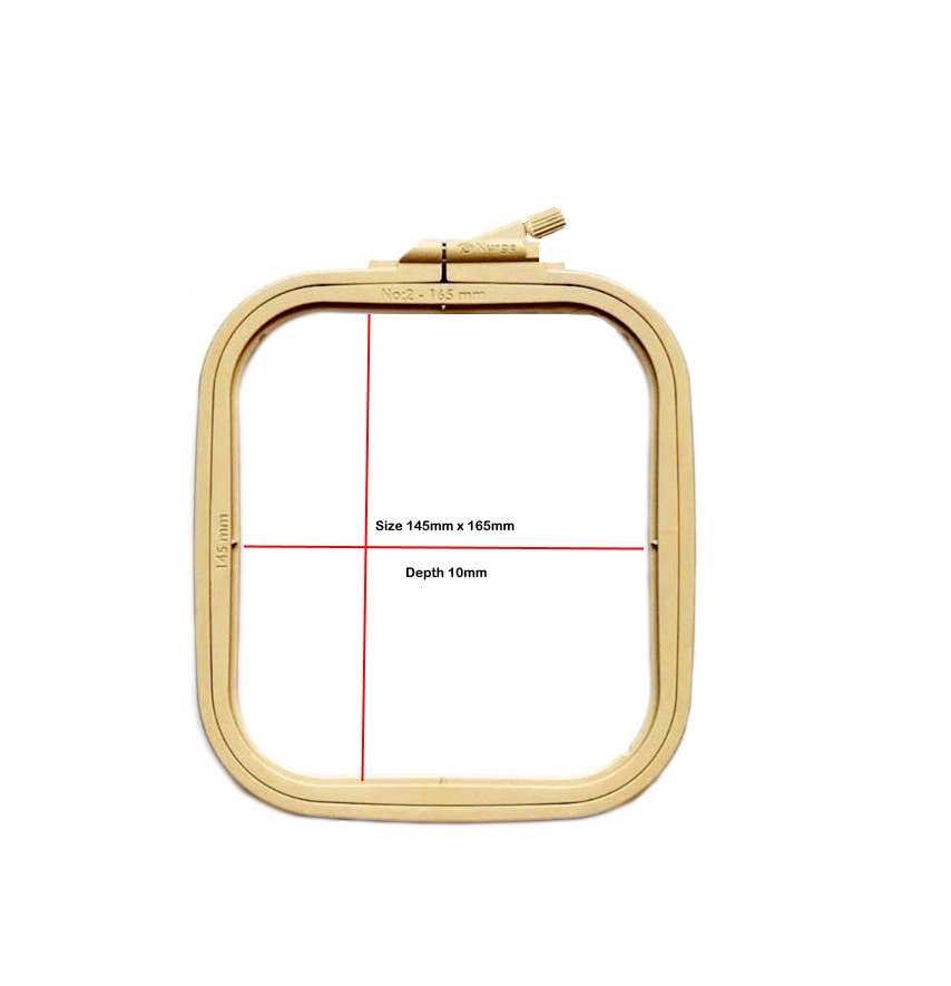 Nurge - Nurge Square Plastic Hoops 145 x 165mm (5.7" x 6 1/2"): Pastel Lilac / 165 x 145mm ( 6 1/2" x 5 3/4") - Pisgah Needleworks