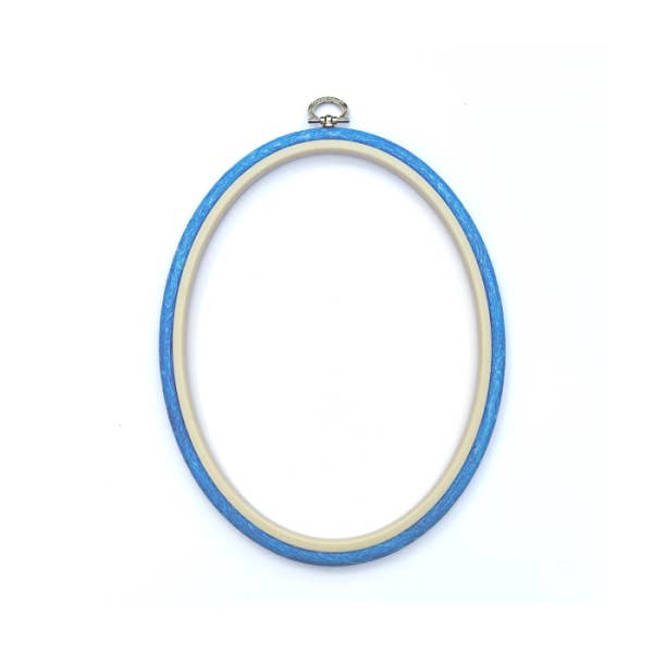 Nurge - Nurge Flexi Hoops Oval 18 x 23cm (7 " x 9"): Sand - Pisgah Needleworks