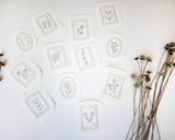 Urbann Nest - Floral Stamp Embroidery Stick and Stitch Packs - Pisgah Needleworks