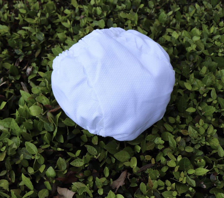 THE ROYALTY COLLECTION - White Cotton Pique Diaper Cover: No Trim / Small - (0-6m) - Pisgah Needleworks