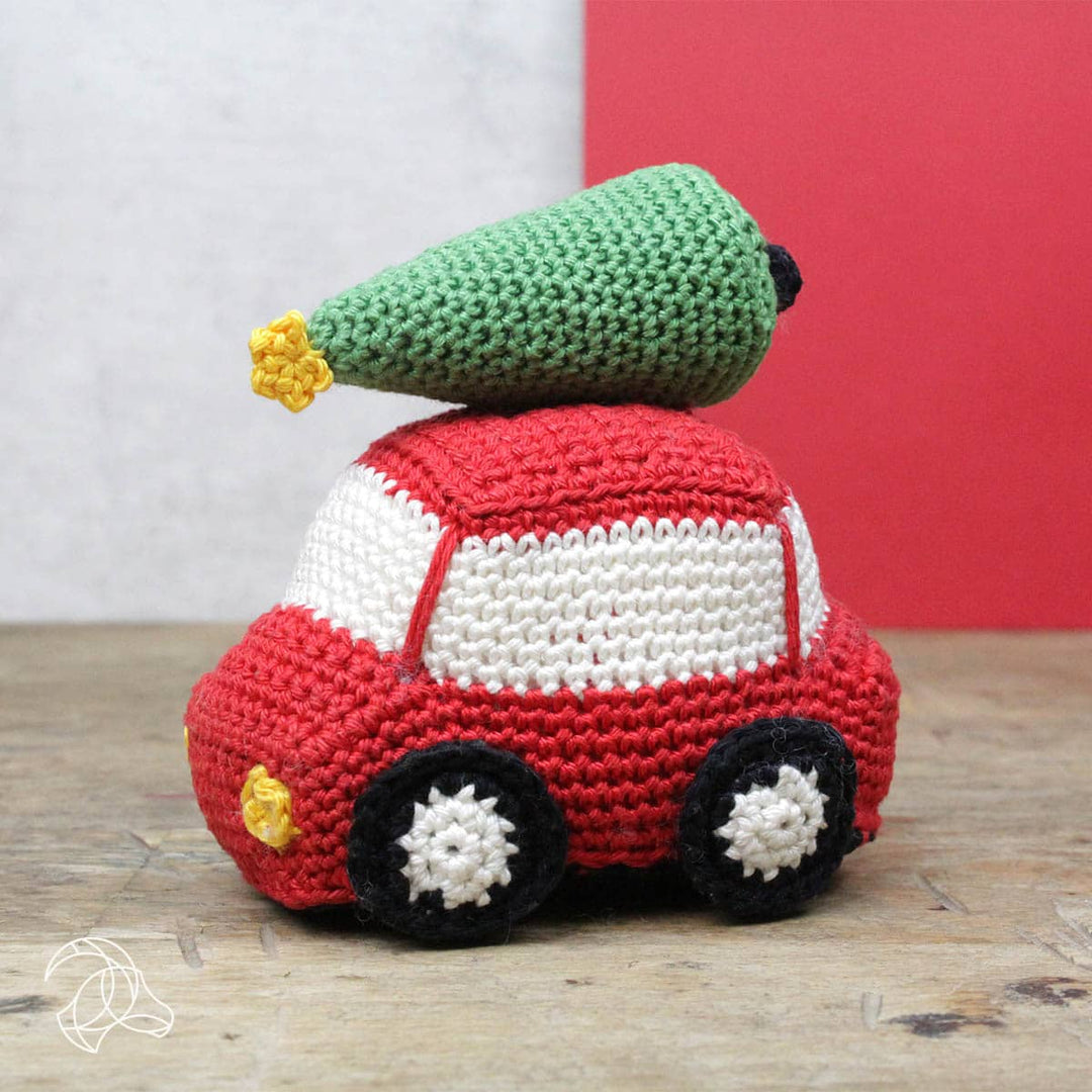 Hardicraft USA - DIY Crochet Kit - Christmas Car - Pisgah Needleworks