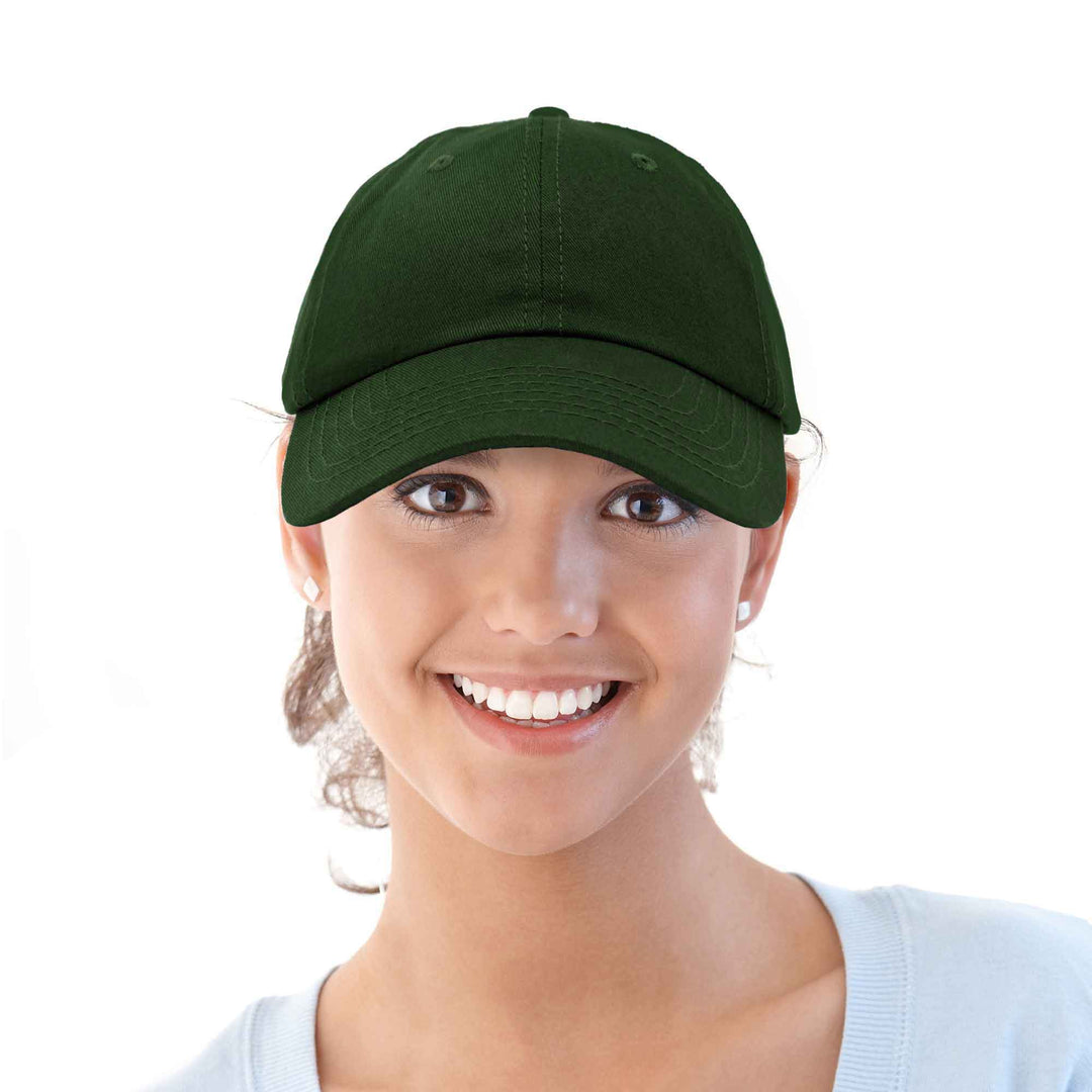 Dalix - DALIX Unisex Unstructured Cotton Cap Adjustable Plain Hat: White - Pisgah Needleworks