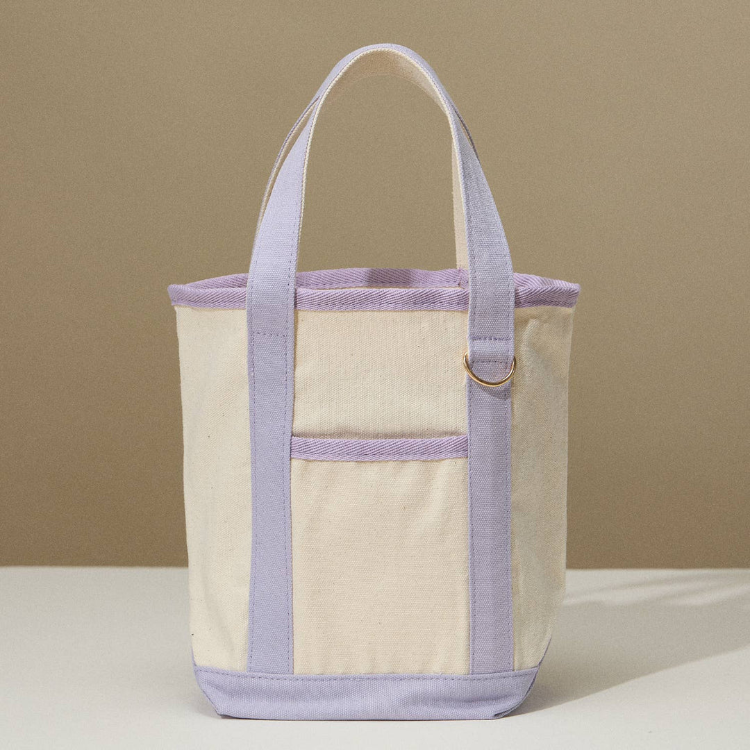 Lilla Haven - EcoCharm Cotton Everywhere-Carry Canvas Tote Bag -Small Size: Light Blue / One-size / 5DG78049 - Pisgah Needleworks