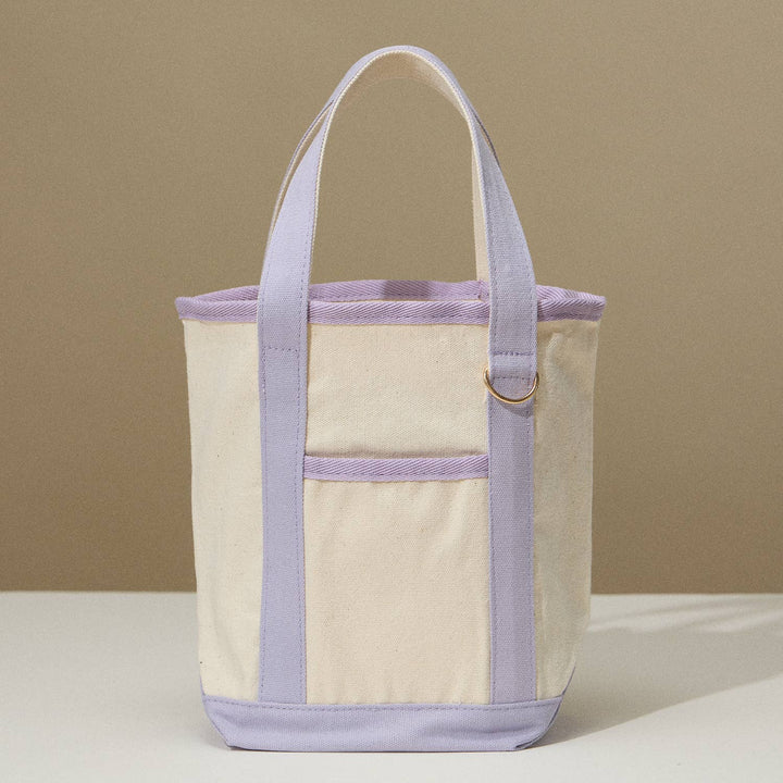 Lilla Haven - EcoCharm Cotton Everywhere-Carry Canvas Tote Bag -Small Size: Light Blue / One-size / 5DG78049 - Pisgah Needleworks