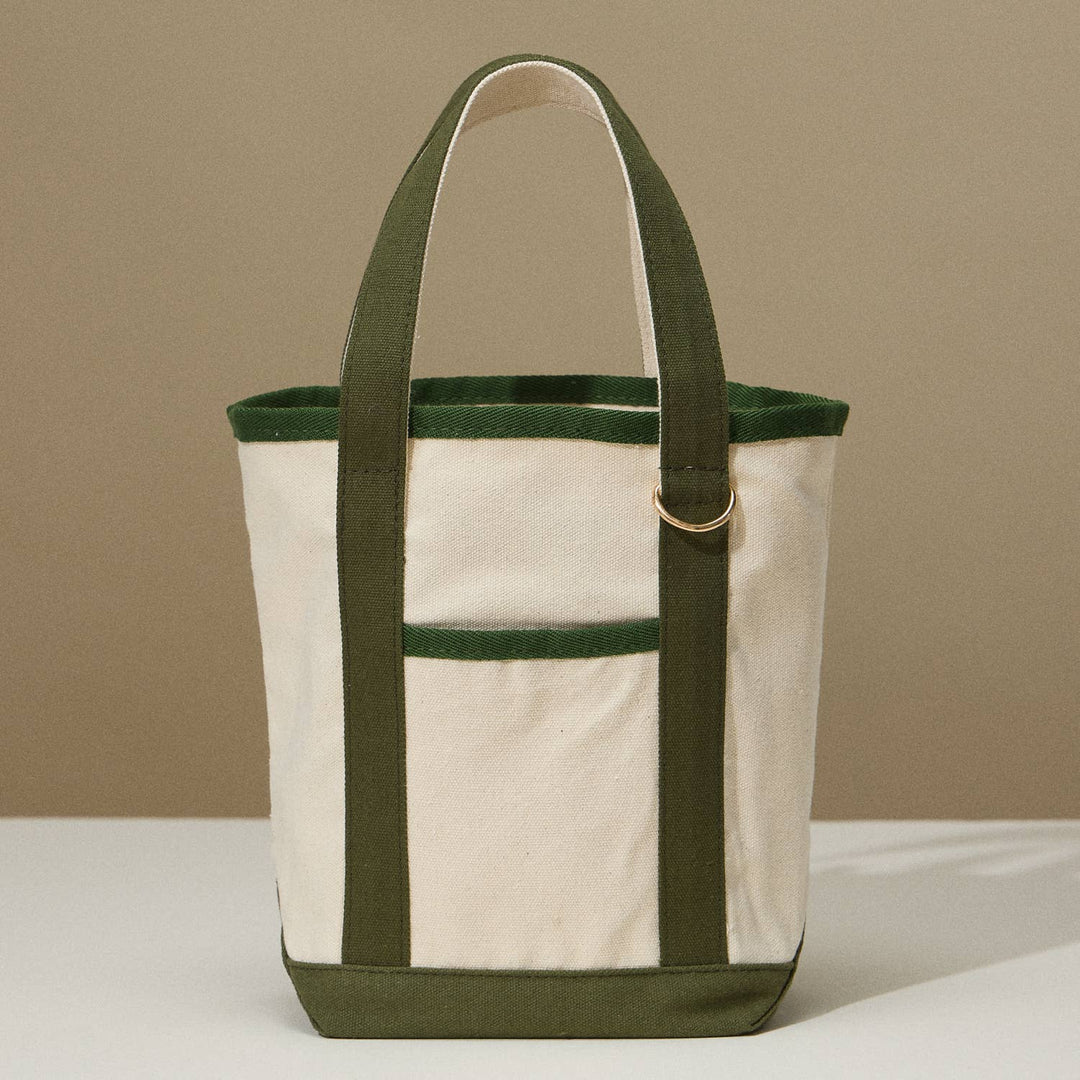 Lilla Haven - EcoCharm Cotton Everywhere-Carry Canvas Tote Bag -Small Size: Olive / One-size / 5DG78049 - Pisgah Needleworks
