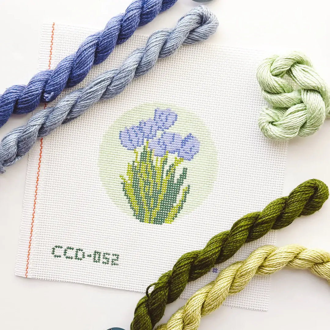 Cotswold Co Designs - Floral Needlepoint Canvas, Needlepoint Ornament Canvas - Pisgah Needleworks