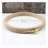 Nurge - Nurge 24mm (1") Beech Screwed Embroidery Hoops: 24mm (1") / 220mm / 8.66" - Pisgah Needleworks