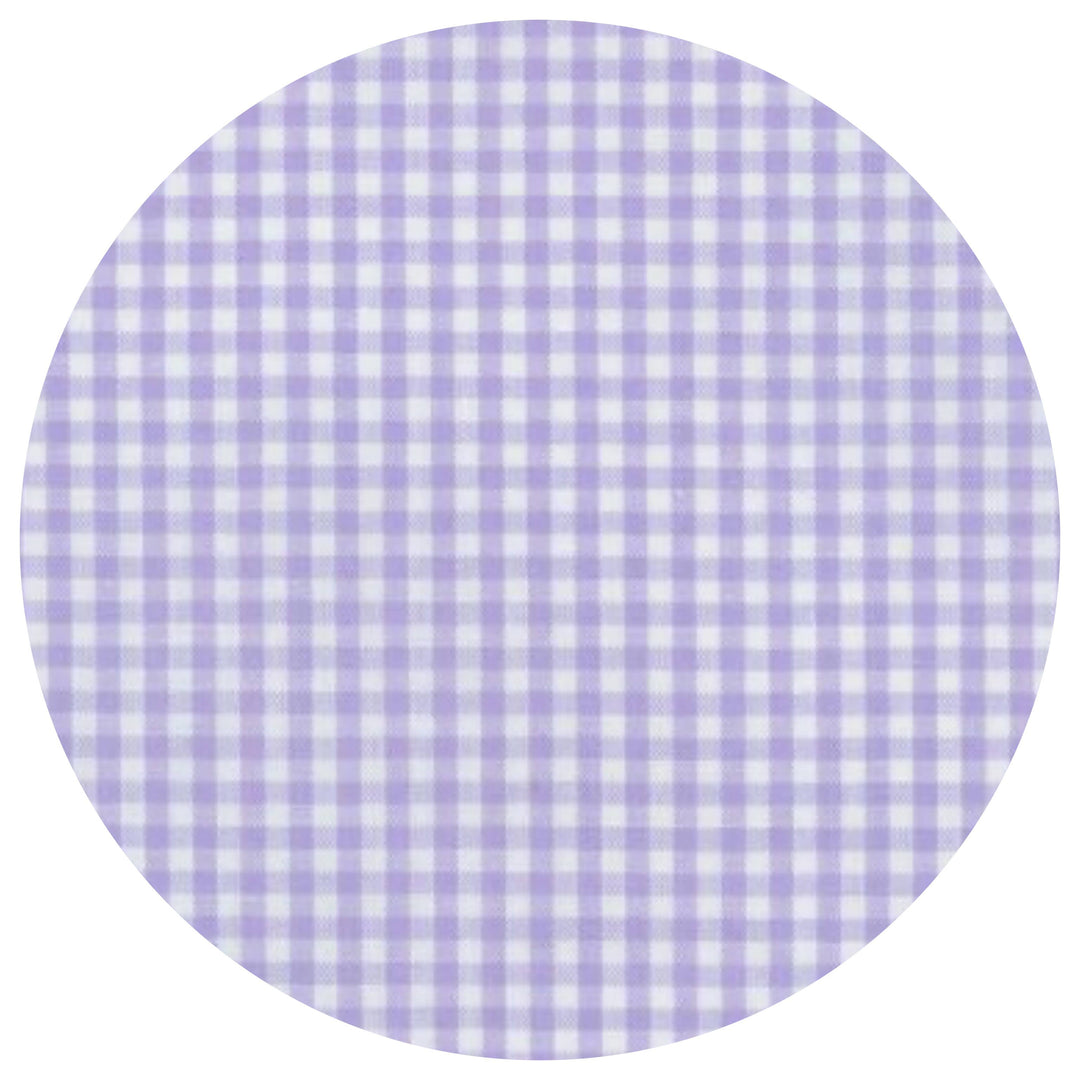 THE ROYALTY COLLECTION - Gingham Baby Burp Cloth With Ric Rac: Light blue - Pisgah Needleworks