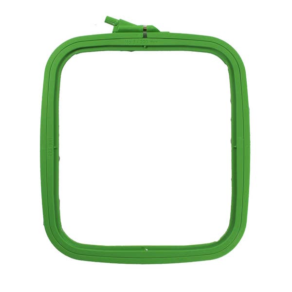 Nurge - Nurge Square Plastic Hoops 195 x 220mm (8" x 9"): Pastel Pink / 220 x 195mm ( 8 3/4" x 7 3/4" ) - Pisgah Needleworks