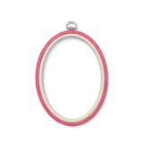 Nurge - 14.5 x 19cm (51/2 x 71/2") Nurge Flexi Hoops Oval: Sand - Pisgah Needleworks