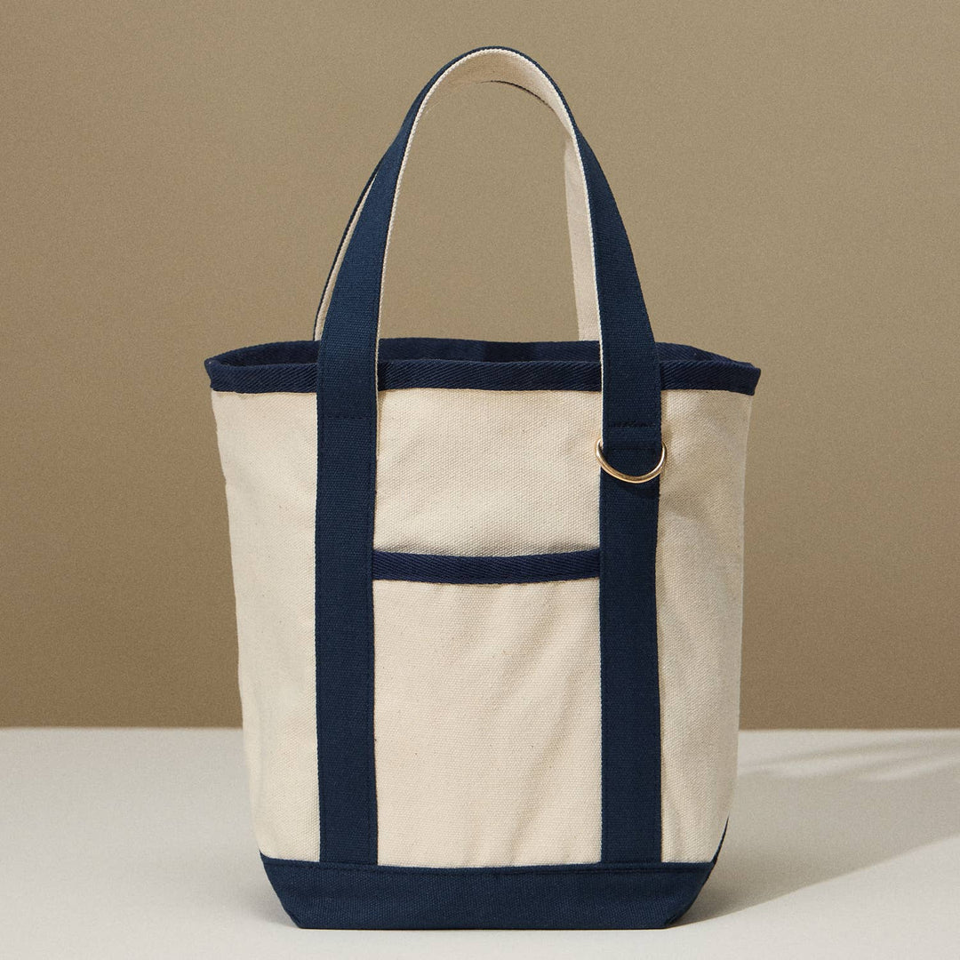 Lilla Haven - EcoCharm Cotton Everywhere-Carry Canvas Tote Bag -Small Size: Navy / One-size / 5DG78049 - Pisgah Needleworks
