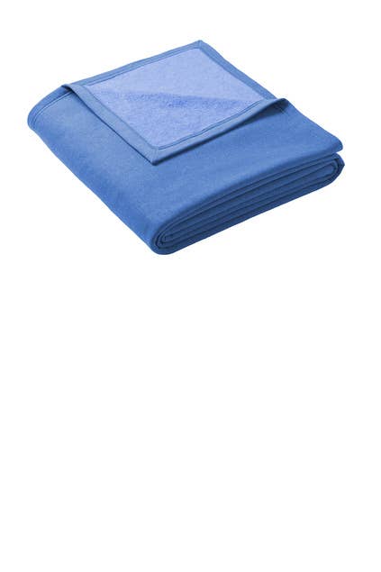 Print The Dream - Port & Company Oversized Core Fleece Sweatshirt Blanket: Heather Royal - Pisgah Needleworks