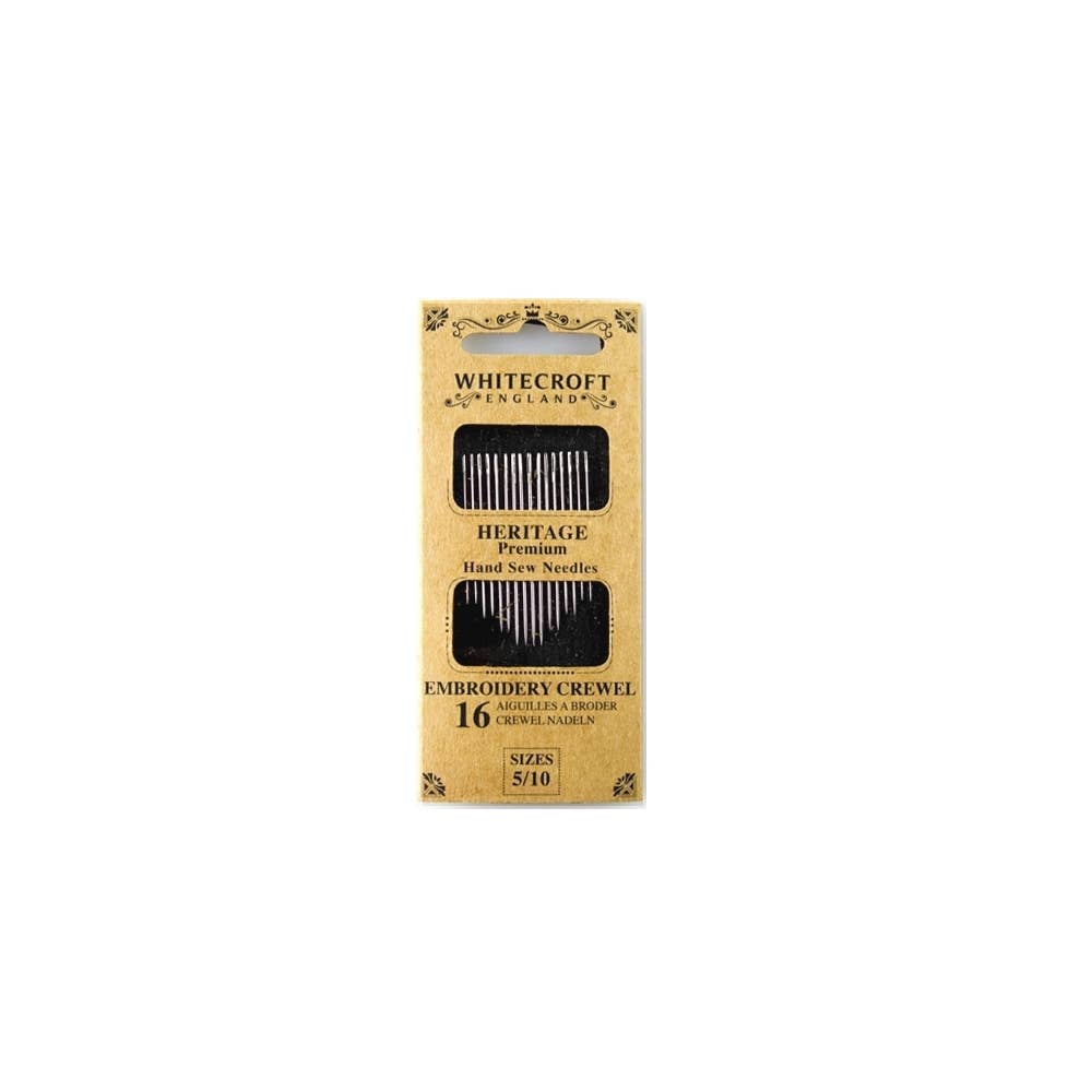 Nurge - Heritage Embroidery Needles - Sizes 5 to 10 - 10 wallets - Pisgah Needleworks