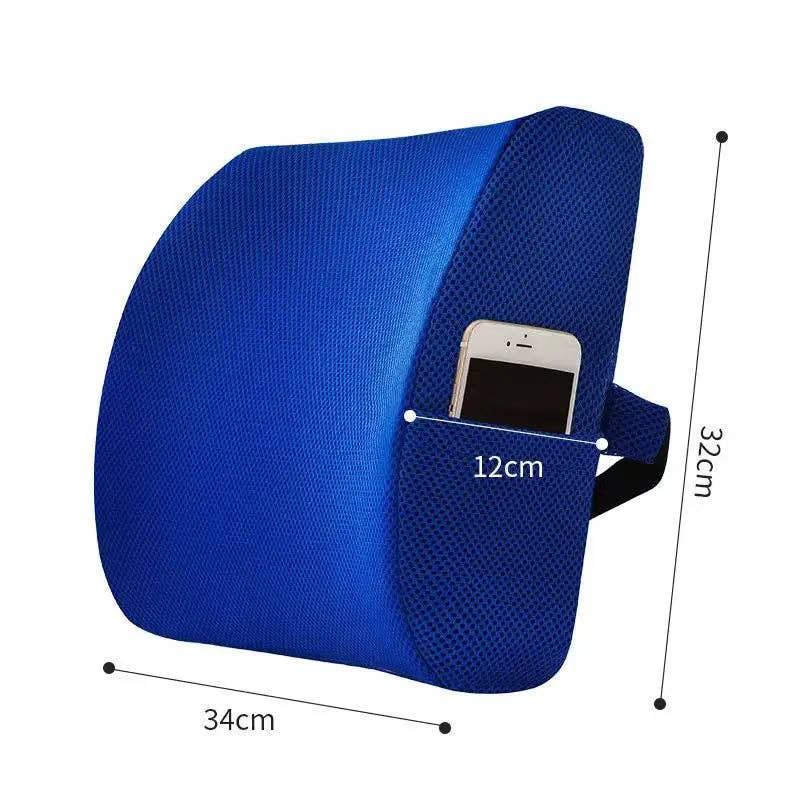 Crafteaze by Valari Lumbar Support Cushion with Pocket | Purple