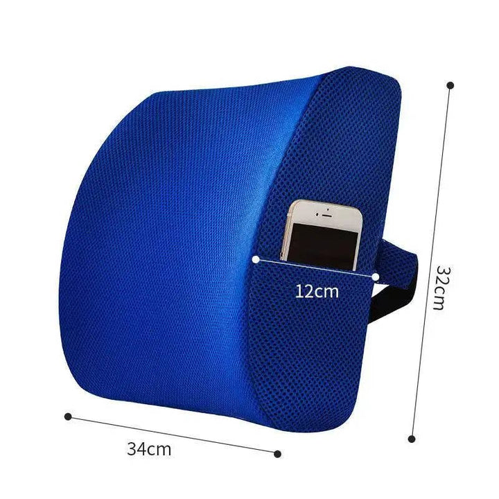 Crafteaze by Valari Lumbar Support Cushion with Pocket | Purple