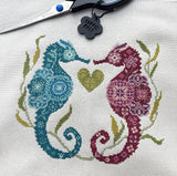 Seahorses Cross Stitch Pattern – Love Poppet Printed Chart