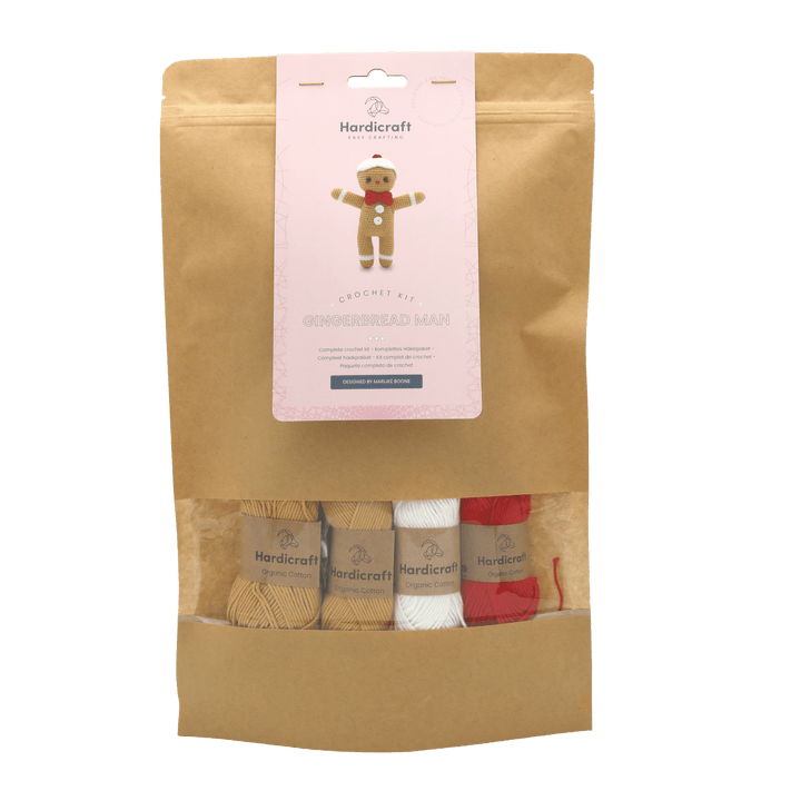 Hardicraft USA - DIY Crochet Kit - Gingerbread Man