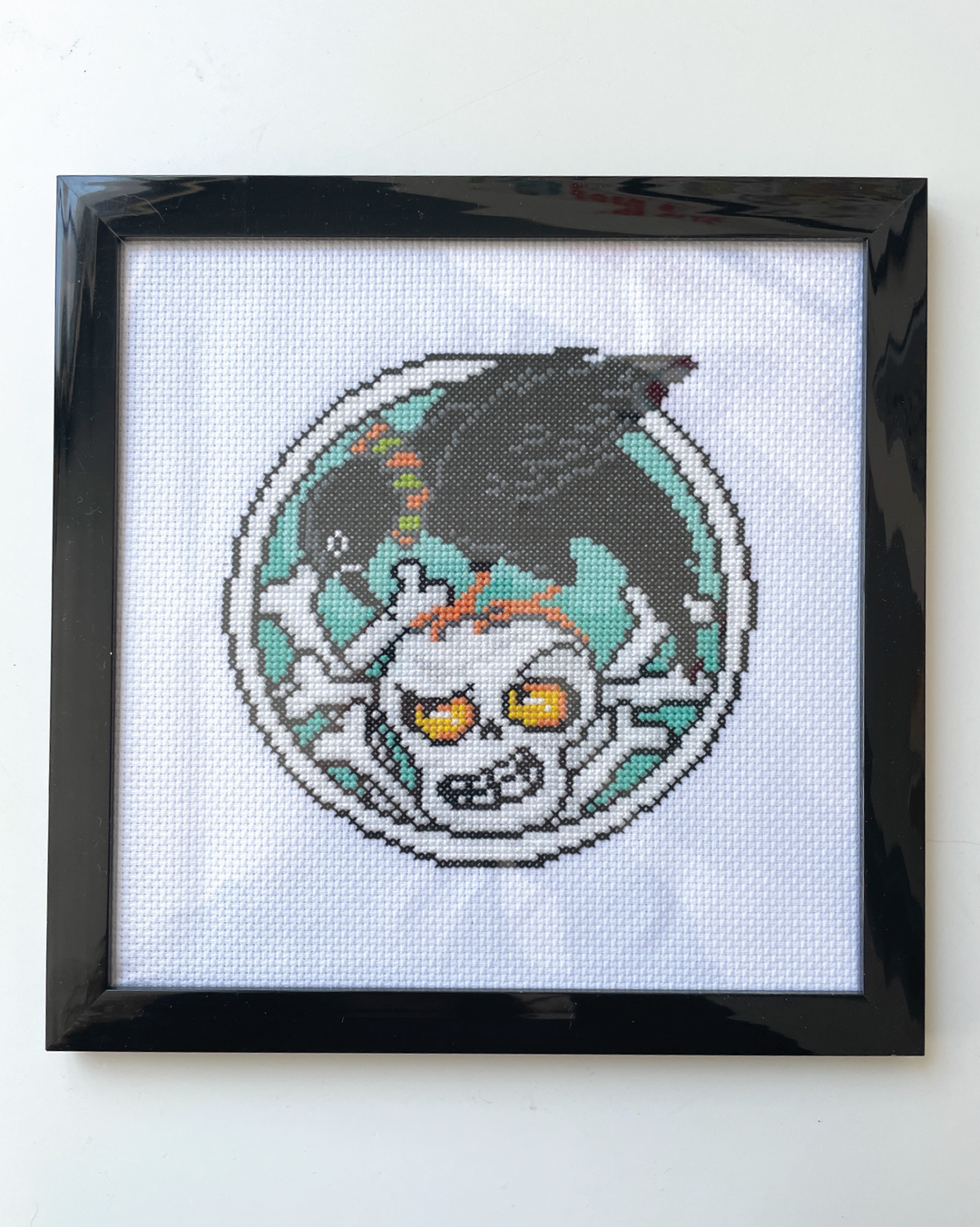 Spot Colors - Crow &amp; Bones by Mary Engelbreit Counted Cross Stitch DIY KIT