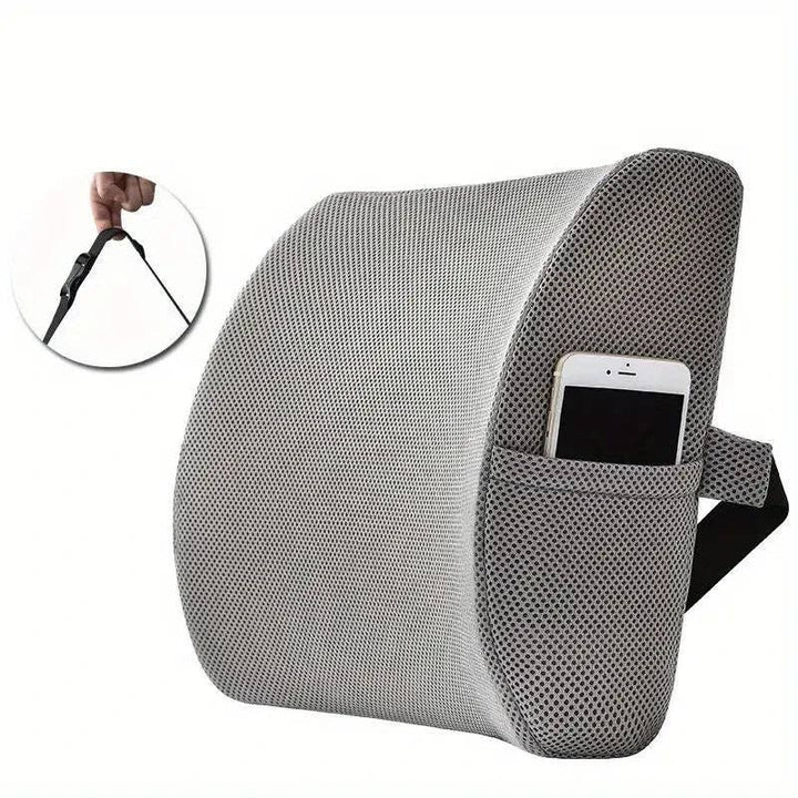 Crafteaze by Valari Lumbar Support Cushion with Pocket | Purple