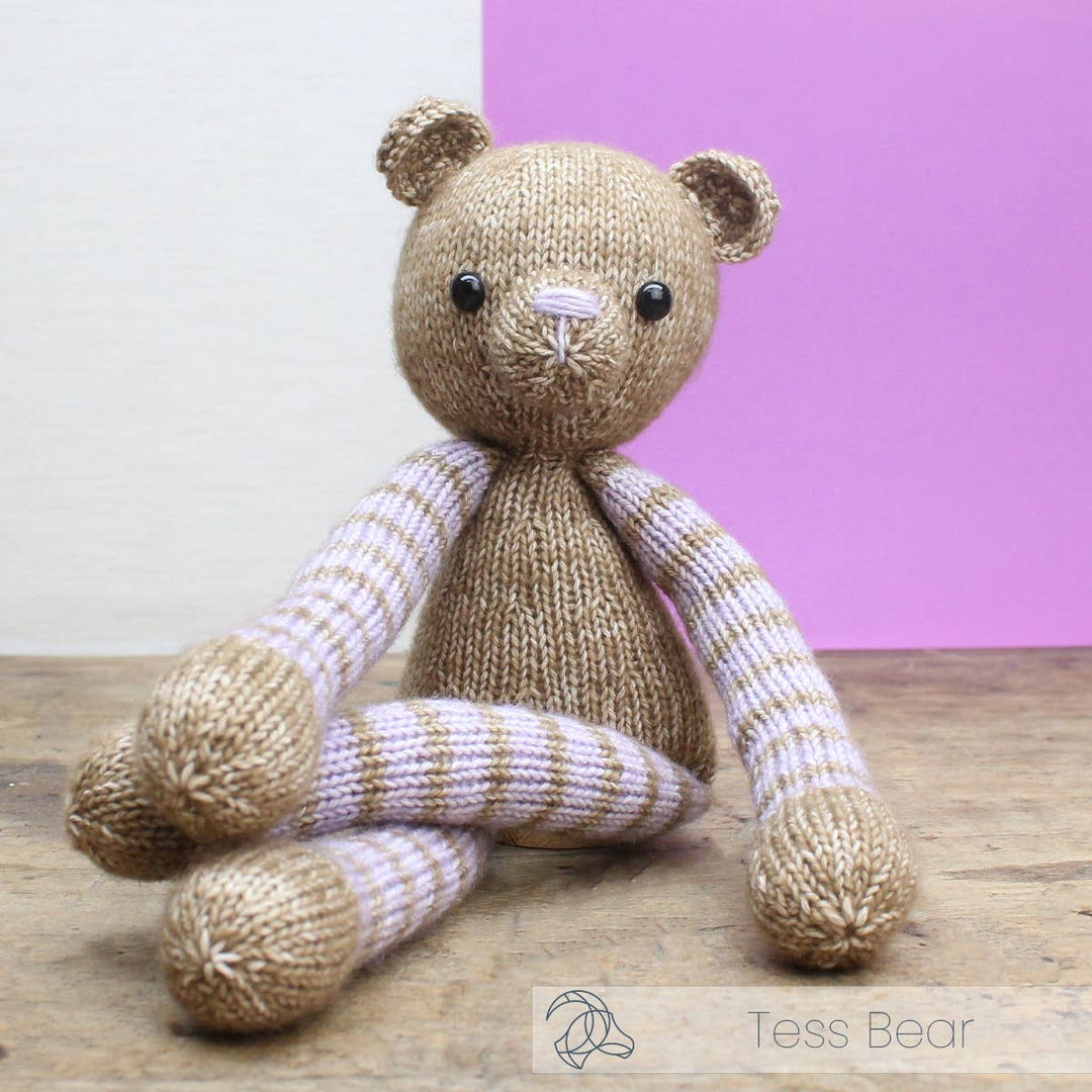Hardicraft USA - DIY Knitting Kit - Tess Bear - Pisgah Needleworks