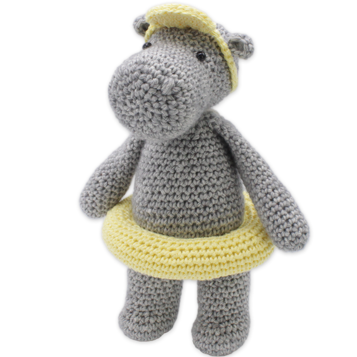 Hardicraft USA - DIY Crochet Kit - Henny Hippo - Pisgah Needleworks