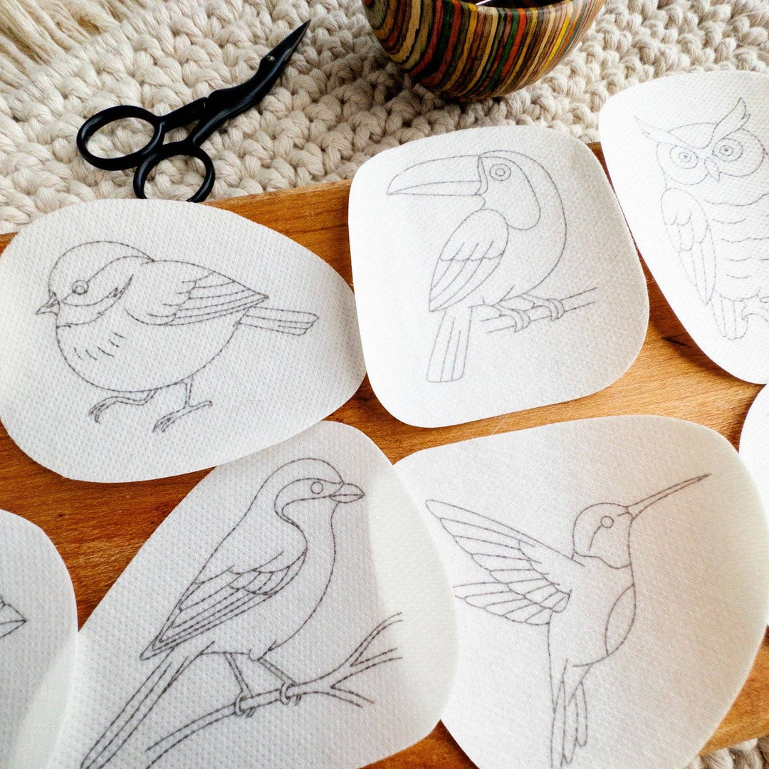 Olmsted Needlework Co. - Bird Embroidery Stick and Stitch Patterns - Pisgah Needleworks