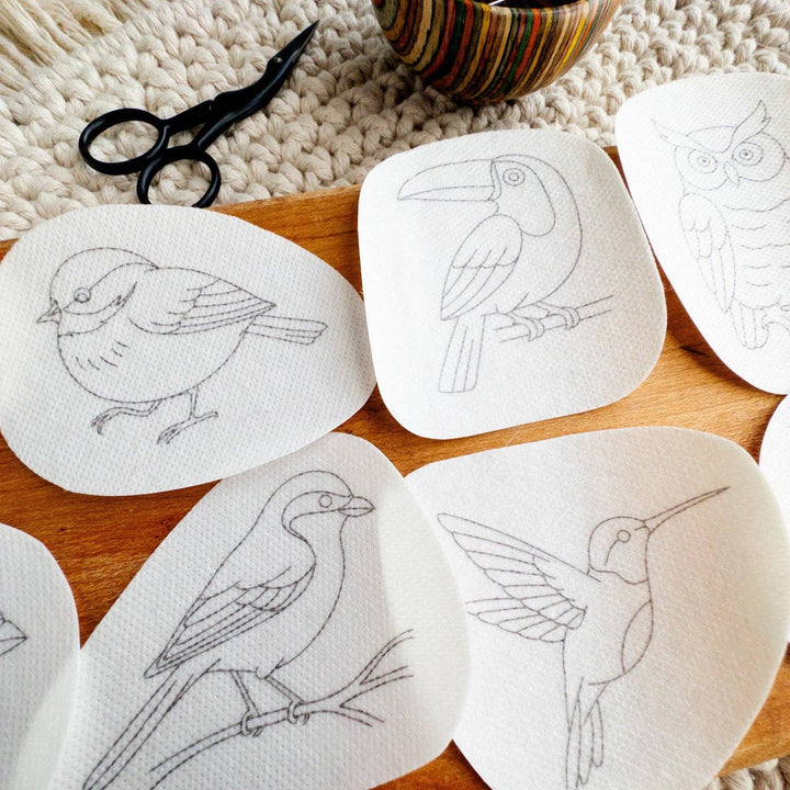 Olmsted Needlework Co. - Bird Embroidery Stick and Stitch Patterns - Pisgah Needleworks