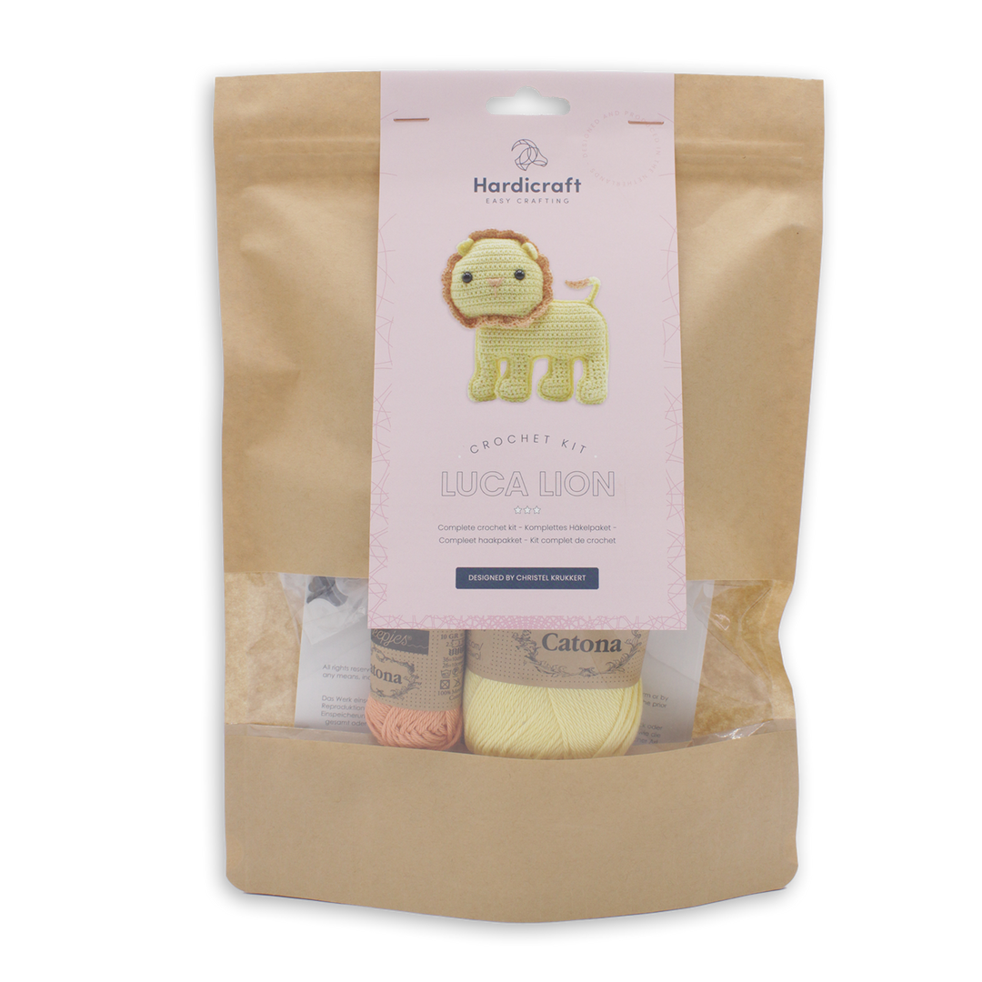 Hardicraft USA - DIY Crochet Kit - Luca Lion