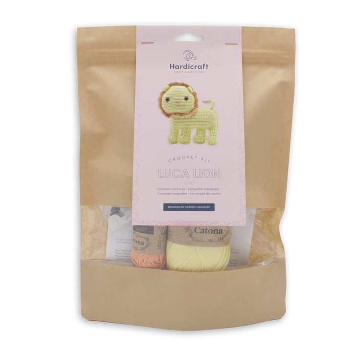 Hardicraft USA - DIY Crochet Kit - Luca Lion