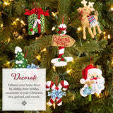 Bucilla North Pole This Way Felt Ornament Kit – Set of 6 Festive Christmas Ornaments