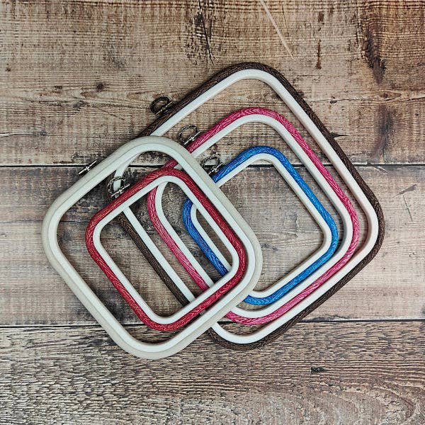 Nurge - Nurge Flexi Hoops Square  180mm (7") X 200mm (8"): Sand / 180mm(7") x 200mm(8") - Pisgah Needleworks