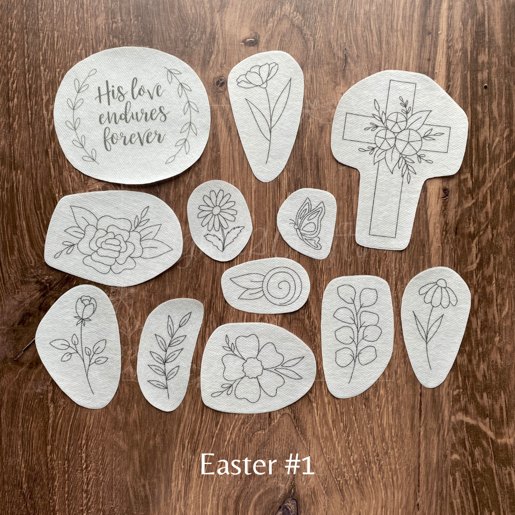 Eight22Crafts - Easter Stick and Stitch Embroidery Designs: Easter 