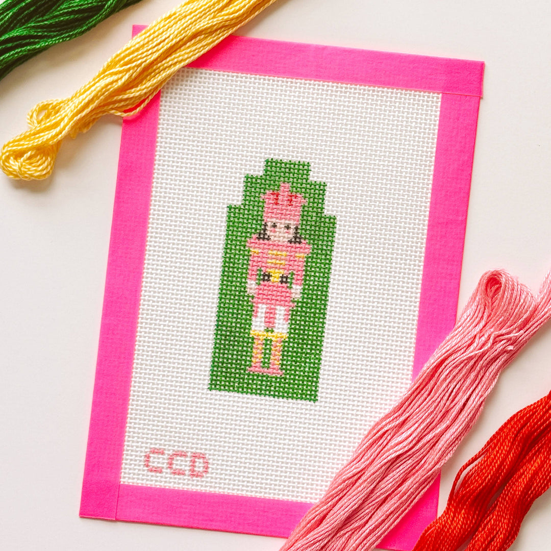 Cotswold Co Designs - Hand Painted Nutcracker 4” Needlepoint Canvas 13 Mesh - Pisgah Needleworks