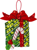 Bucilla North Pole This Way Felt Ornament Kit – Set of 6 Festive Christmas Ornaments