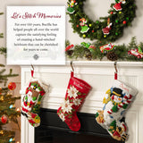Tiny Stocking Ornaments Cross Stitch Kit – Set of 30 Mini Christmas Stockings