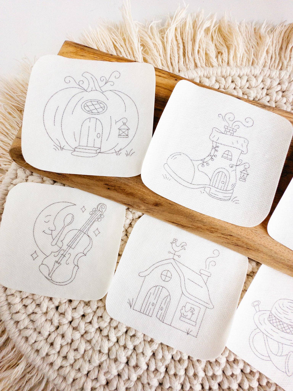 Olmsted Needlework Co. - Nursery Rhyme Stick and Stitch Embroidery Patterns - Pisgah Needleworks