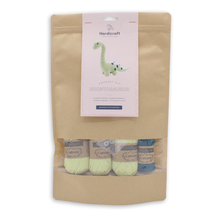 Hardicraft USA - DIY Crochet Kit - Brontosaurus - Pisgah Needleworks
