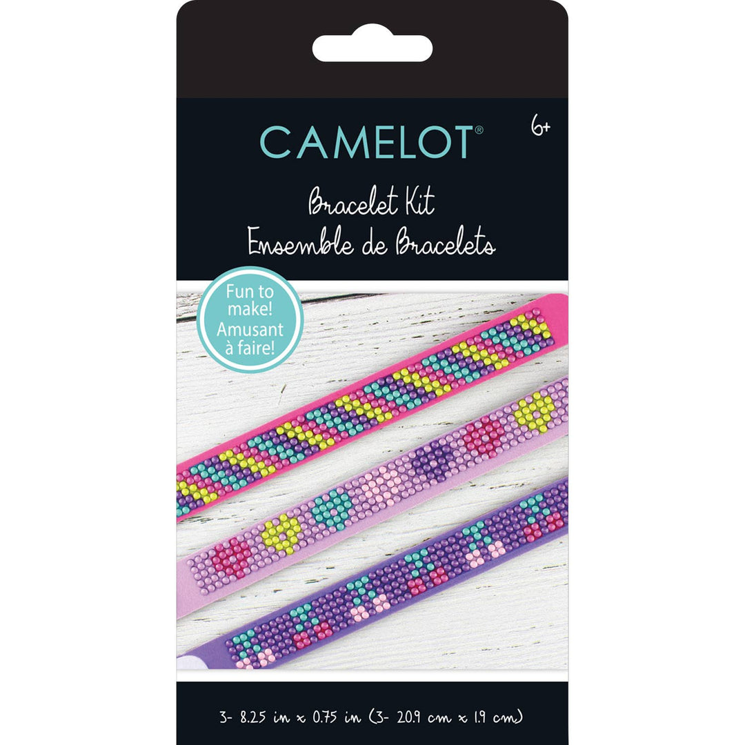 Camelot - Cherry Hearts Diamond Painting Bracelet Kit: 01 Multi