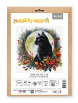 HobbyJobby - Cross Stitch Kit HobbyJobby - The Night Cat - Pisgah Needleworks