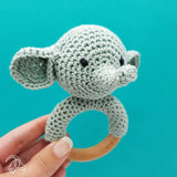 Hardicraft USA - DIY Crochet Kit - Rattle Elephant - Pisgah Needleworks